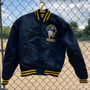 Vintage Pittsburgh Pirates Starter Jacket Medium 80s Swashbuckler Logo